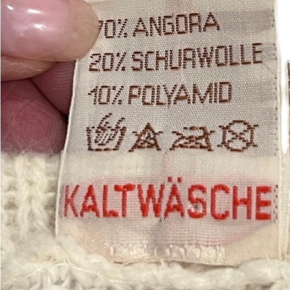 Vintage Angora/Virgin Wool Blend Sweater designed by Ulli Hoffman - Picture 6 of 7